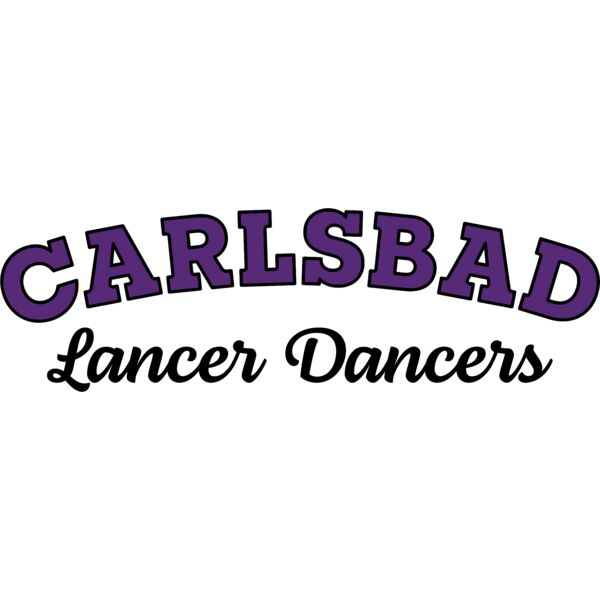 Carlsbad Lancer Dancers Script PurpBlack Thumbnail