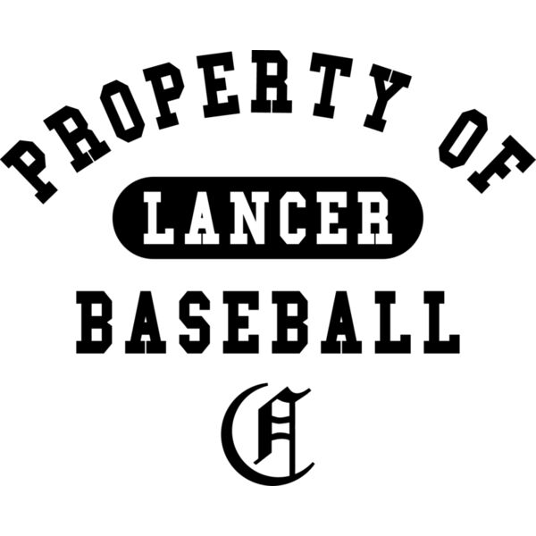 Property of Lancer Baseball Black Thumbnail