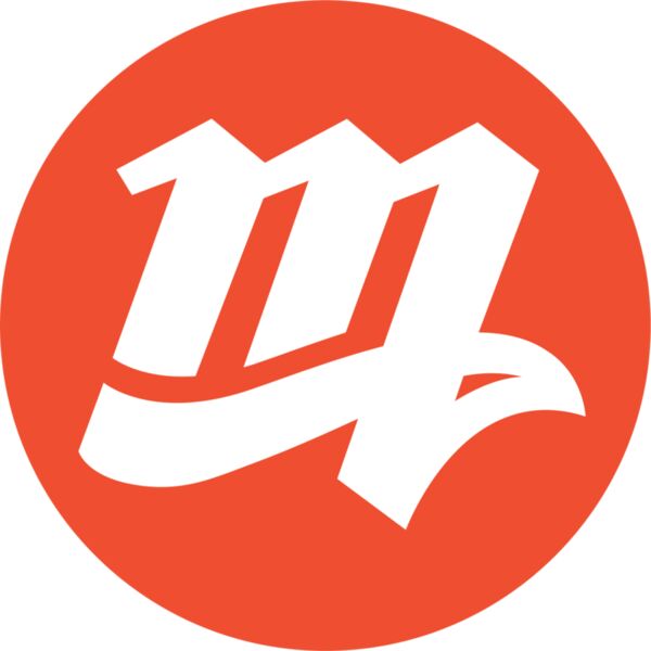 M Circle Orange White Thumbnail